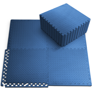 Kayman EVA Foam Gym Floor Mats 16-Pack - 60x60 cm Interlocking Tiles