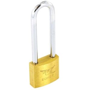 Securit Egret Brass Long Shackle Padlock