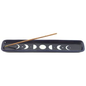 Something Different Blue Moon Ceramic Rectangular Incense Holder