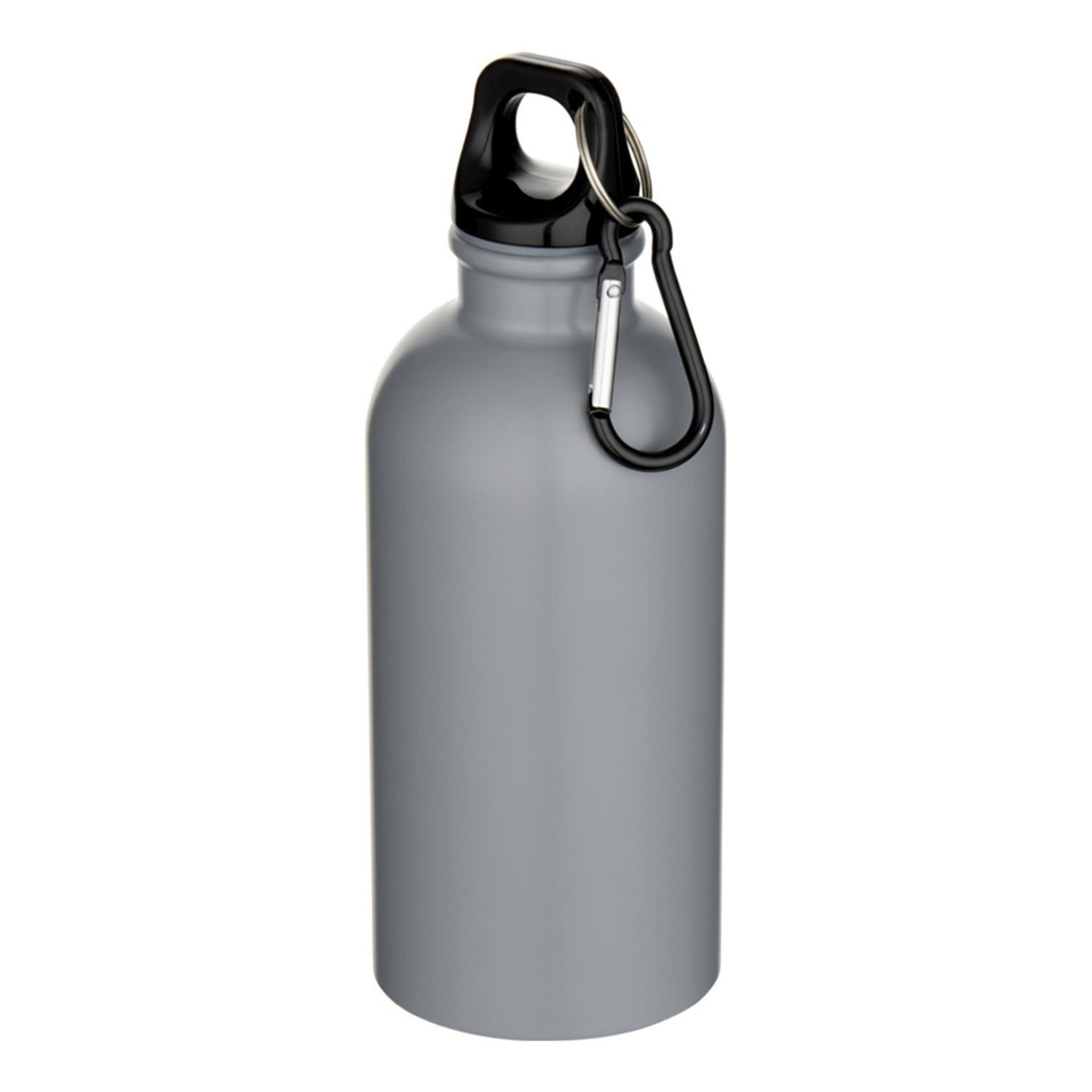 Floso Oregon Matte Recycled Stainless Steel 400Ml Carabiner Water Bottle - Grey