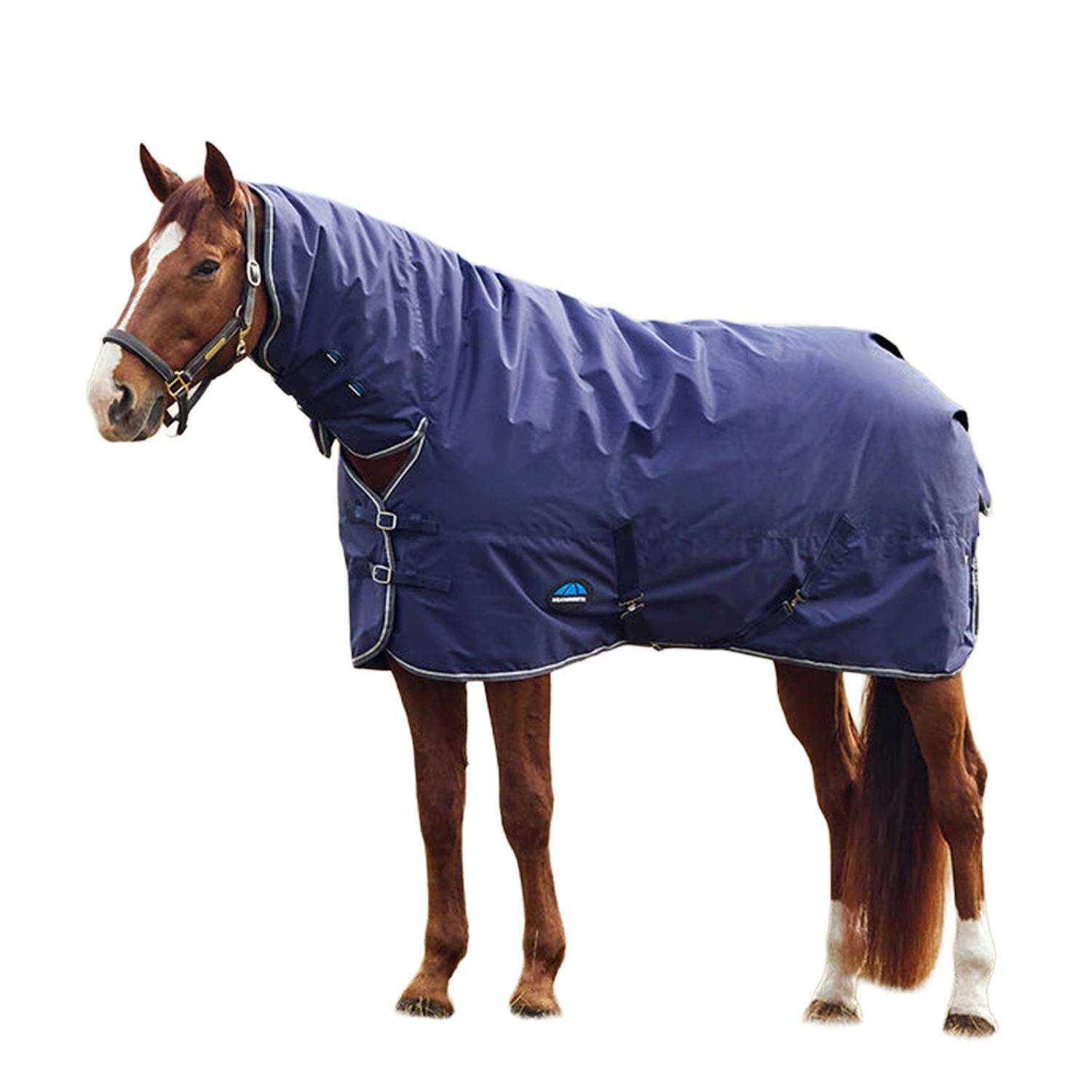 Weatherbeeta Comfitec Tyro Combo Neck 50G Horse Turnout Rug - Navy/Charcoal / 1.0Cm