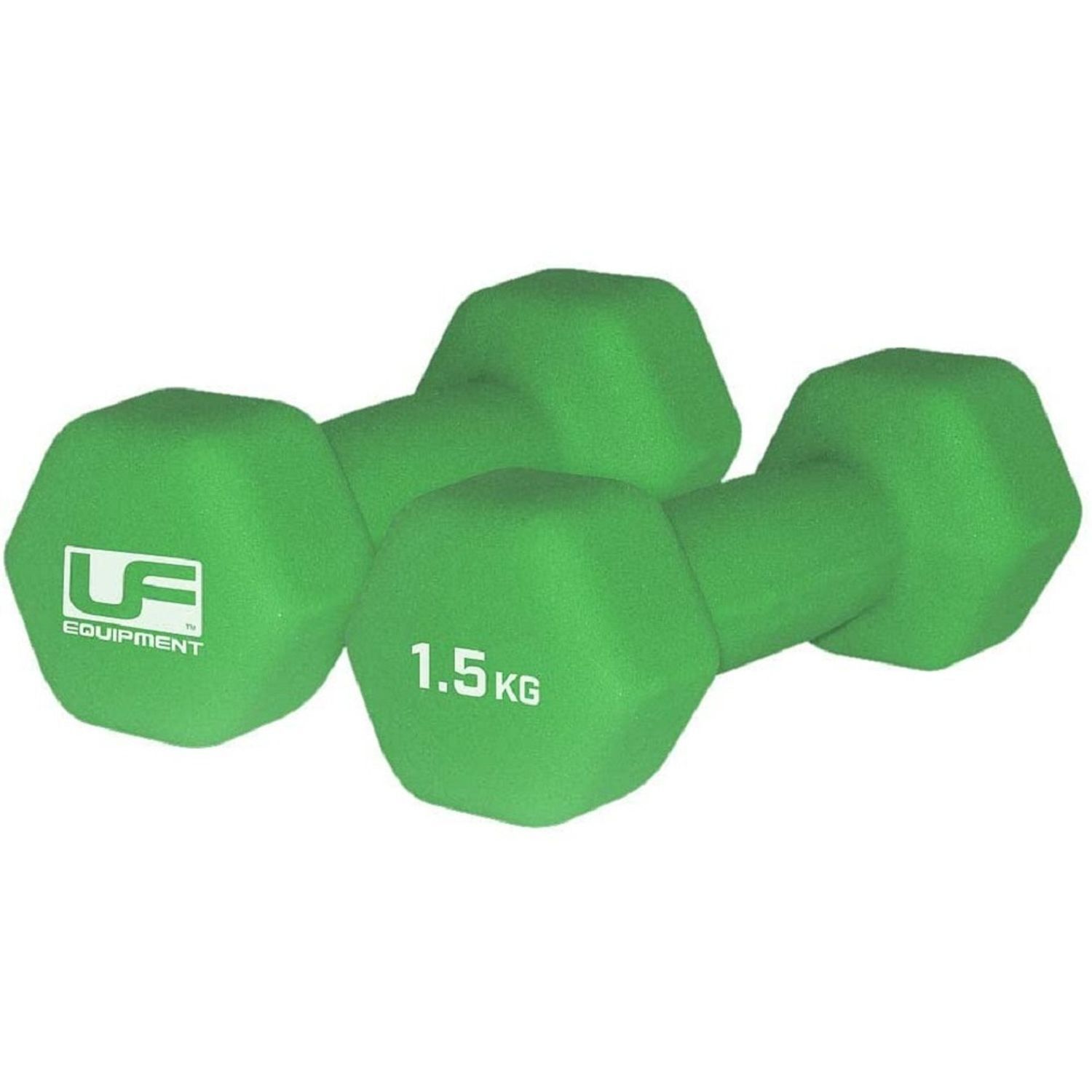 Urban Fitness Equipment Neoprene Hexagon Dumbell (Pack Of 2) - Green