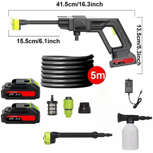 Black Cordless Car Pressure Washer Portable High Power Jet 2 Battery ( shot 15829429