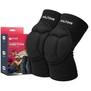 HALTONS 2 Pack Knee Pads, EVA Foam Padding, Lightweight Breathable - Large