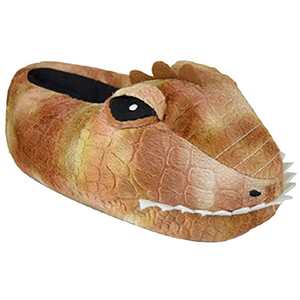 Kids Soft Plush 3D Dinosaur Head Slippers