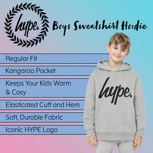 Boys Hoodie Grey Soft Casual Kids Sweatshirt Comfortable Fit