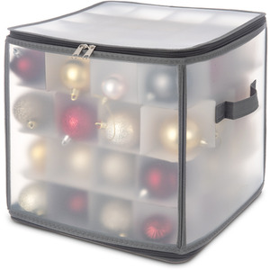 64 Christmas Bauble Storage Bag - Grey