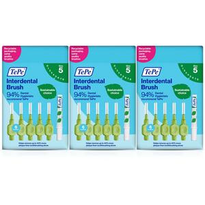 Tepe Interdental Brush Green 0.8mm - Pack of 3