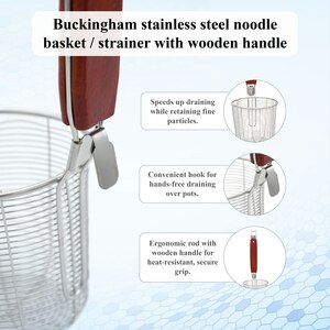 Buckingham Noodle Basket Strainer stainless steel 13.5 cm