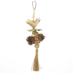 Naturals Rustling Rose Hanging Bird Toy