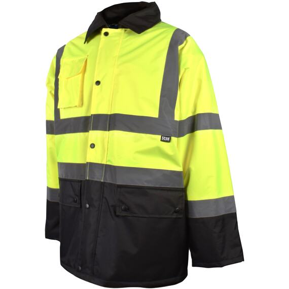Scan hi-vis orange motorway trousers L (40in) EN20471 Class 1 waterproof