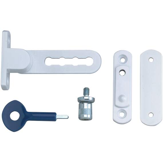Yale P77 60mm nightlatch polished chrome case satin chrome cylinder