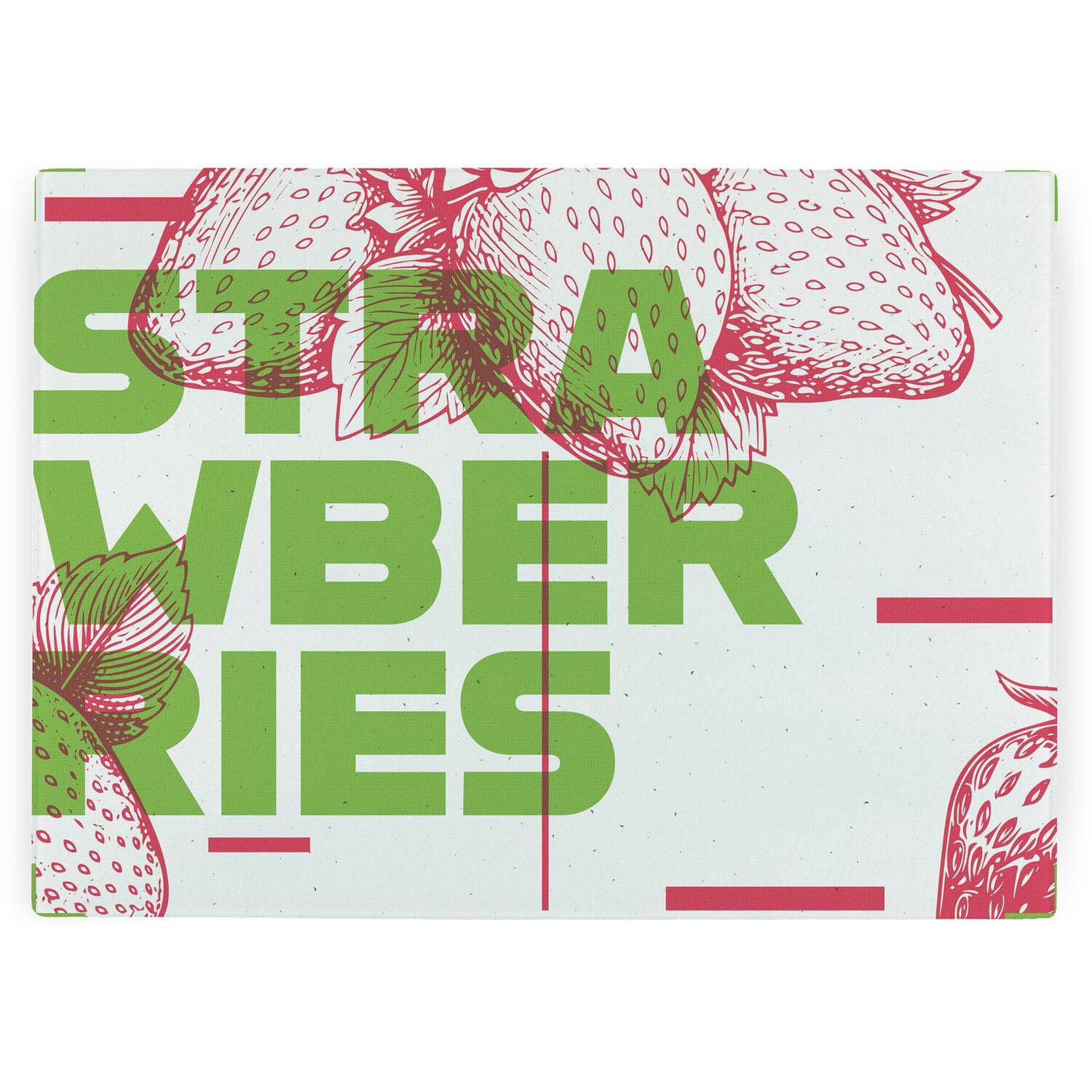 Image of Strawberries Worktop Protector - Large Textured&hellip;
