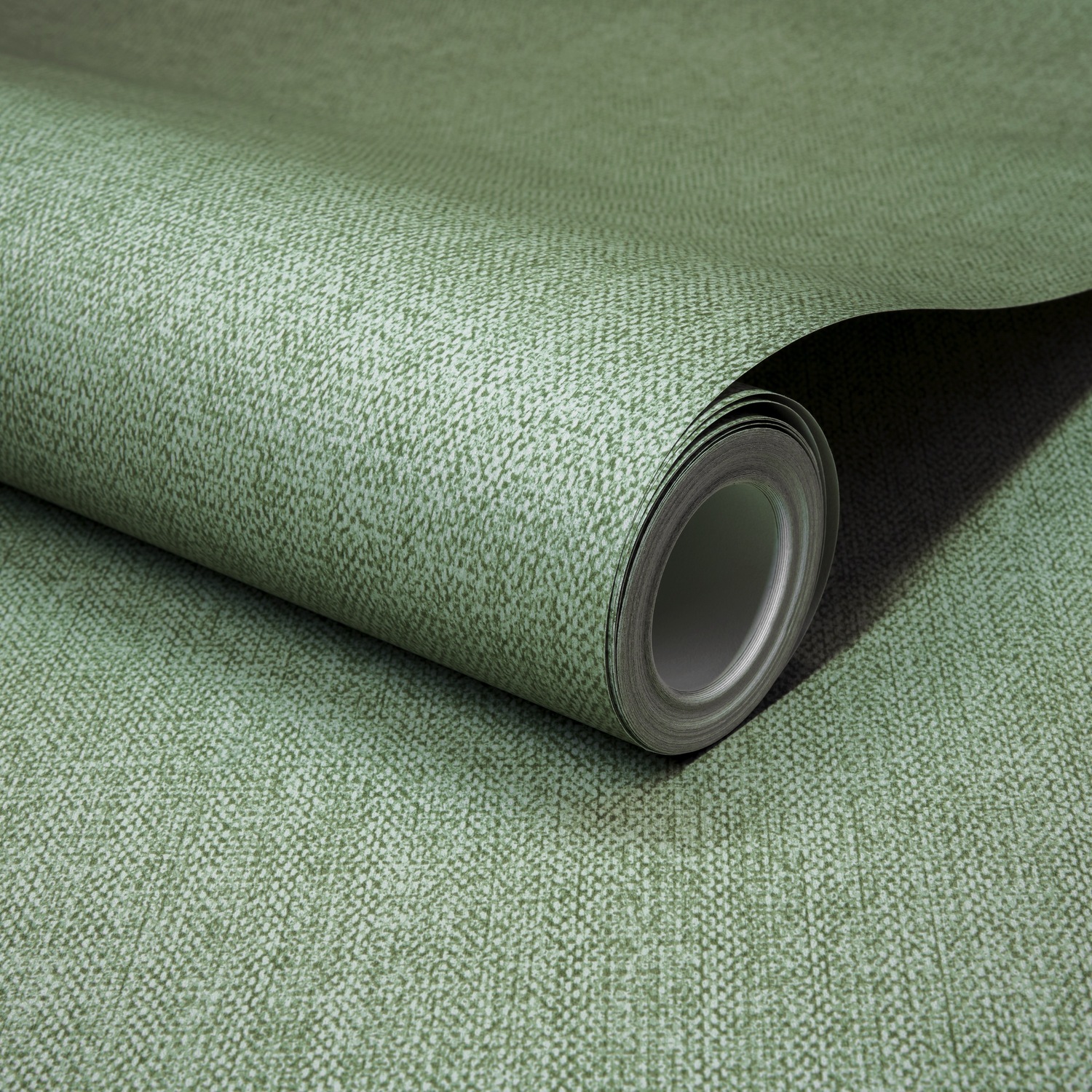 Grandeco Boutique Mini Twill Woven Fabric Effect Wallpaper - Green