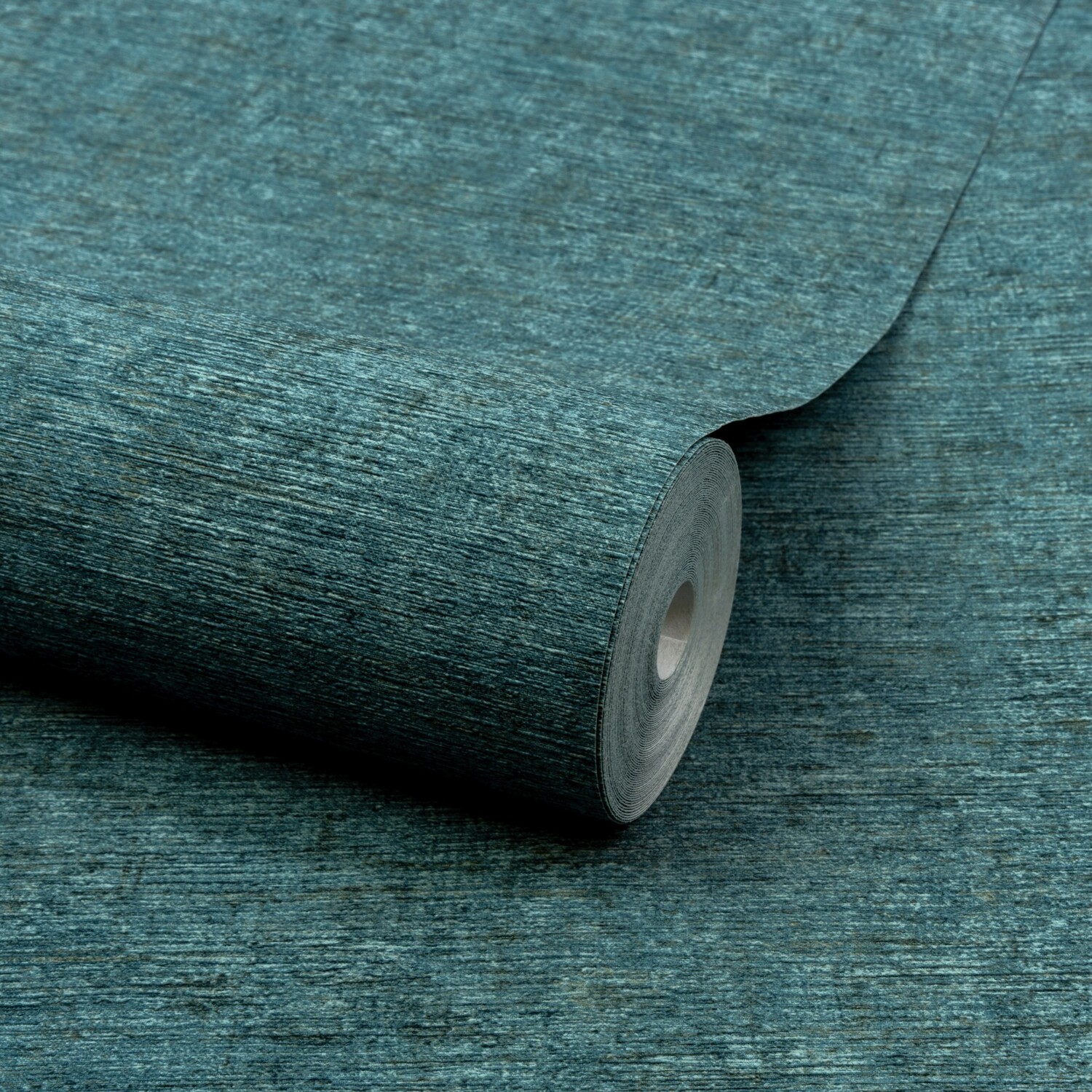 Rackhams Light Boutique Dakota Natural Texture Luxury Weight Embossed Wallpaper, Teal - Image 3