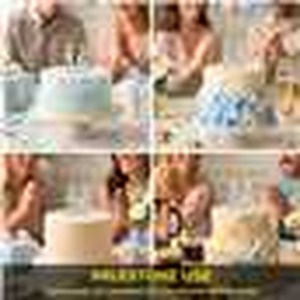 Shatchi Silver Number 6 Birthday Candle, Pack of 2