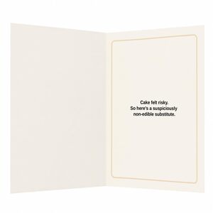 Envelope Cake Suspicious Humorous Birthday Card