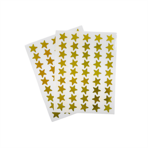 Pack of 810 Gold Foil 15mm Self-Adhesive Stars