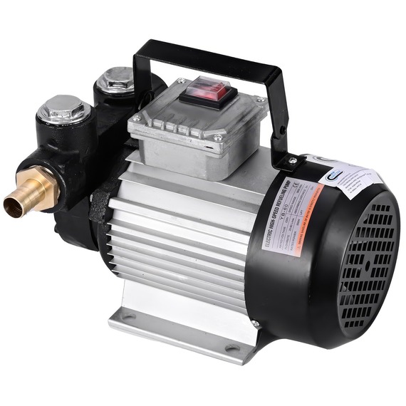 SwitZer 550W 220V Diesel Fuel Transfer Pump Kit 60L/min with Auto Nozzle & Hose