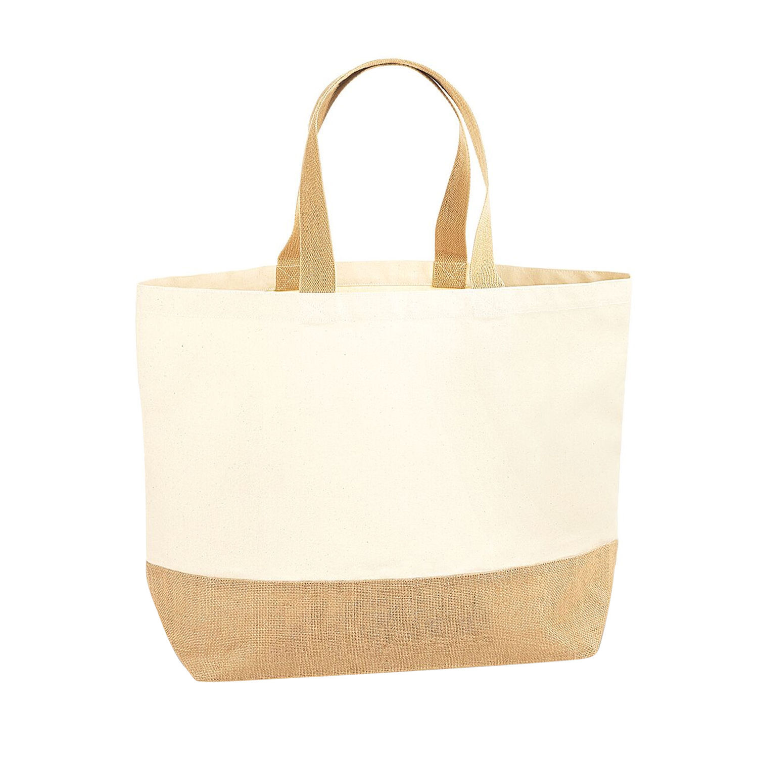 Westford Mill Jute Base Canvas Tote Xl - Natural