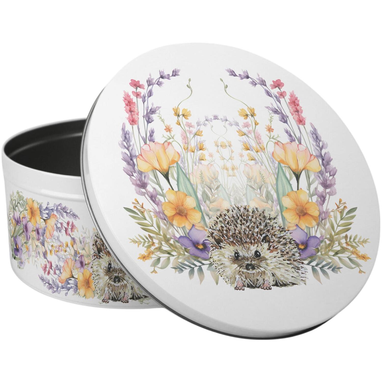 Image of Floral Hedgehog Large Cake Tin -&hellip;