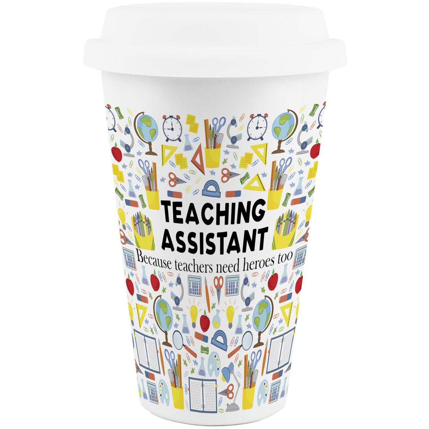 Image of Novelty Teaching Assistant Ceramic Travel Mug&hellip;