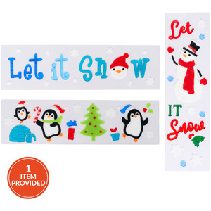 Christmas Design Gel Window Sticker