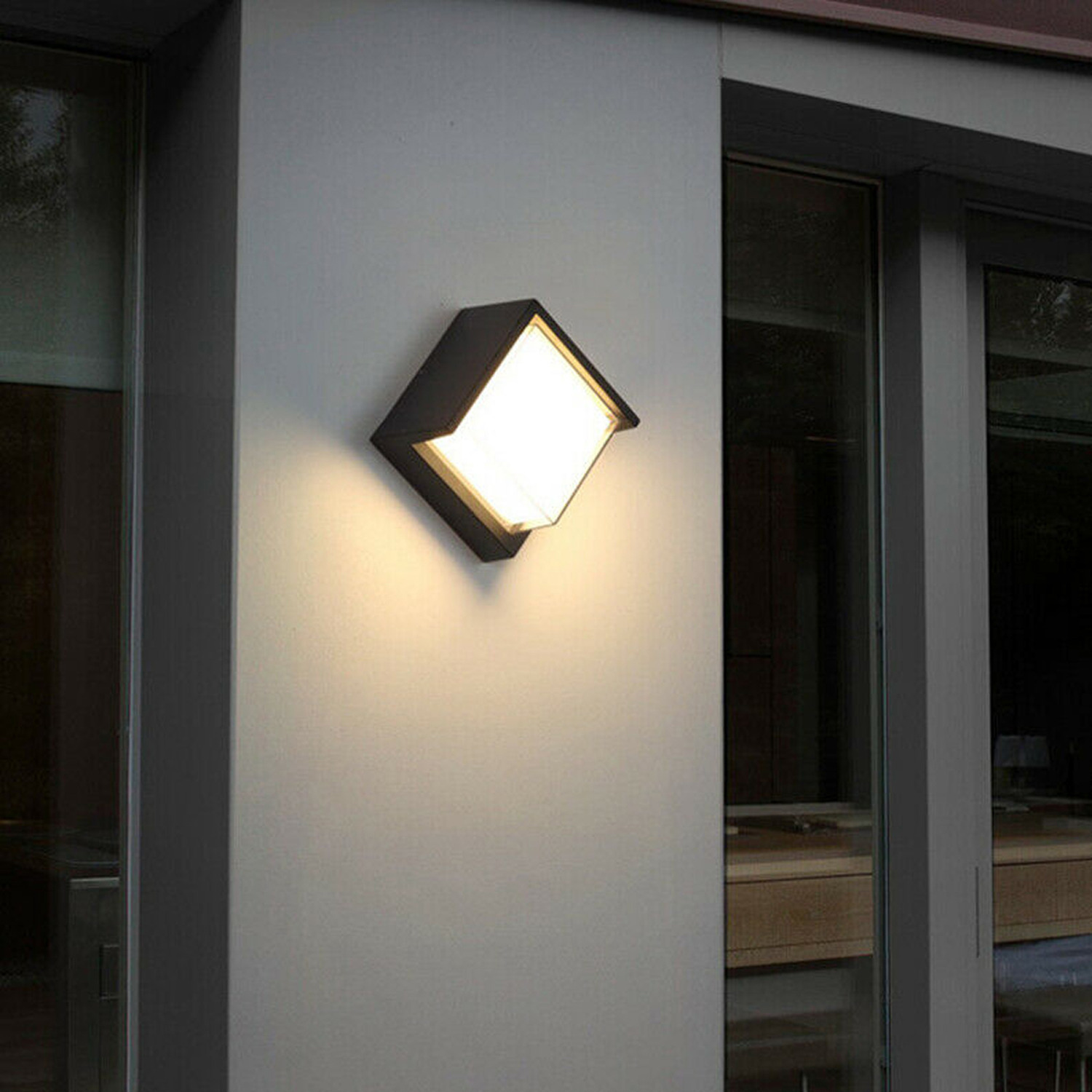 Cgc Lighting Cgc Sophia Square Led Wall Or Ceiling Light - Black & White