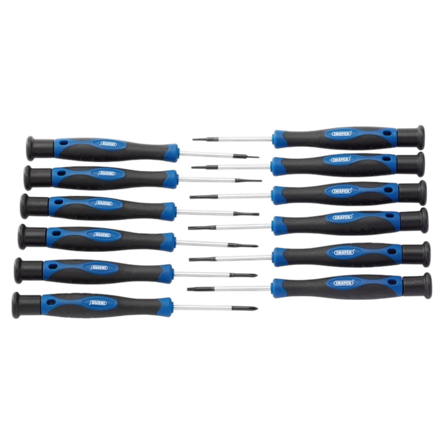 Draper Precision Screwdriver Set Chrome Vanadium 12 Piece - Image 2