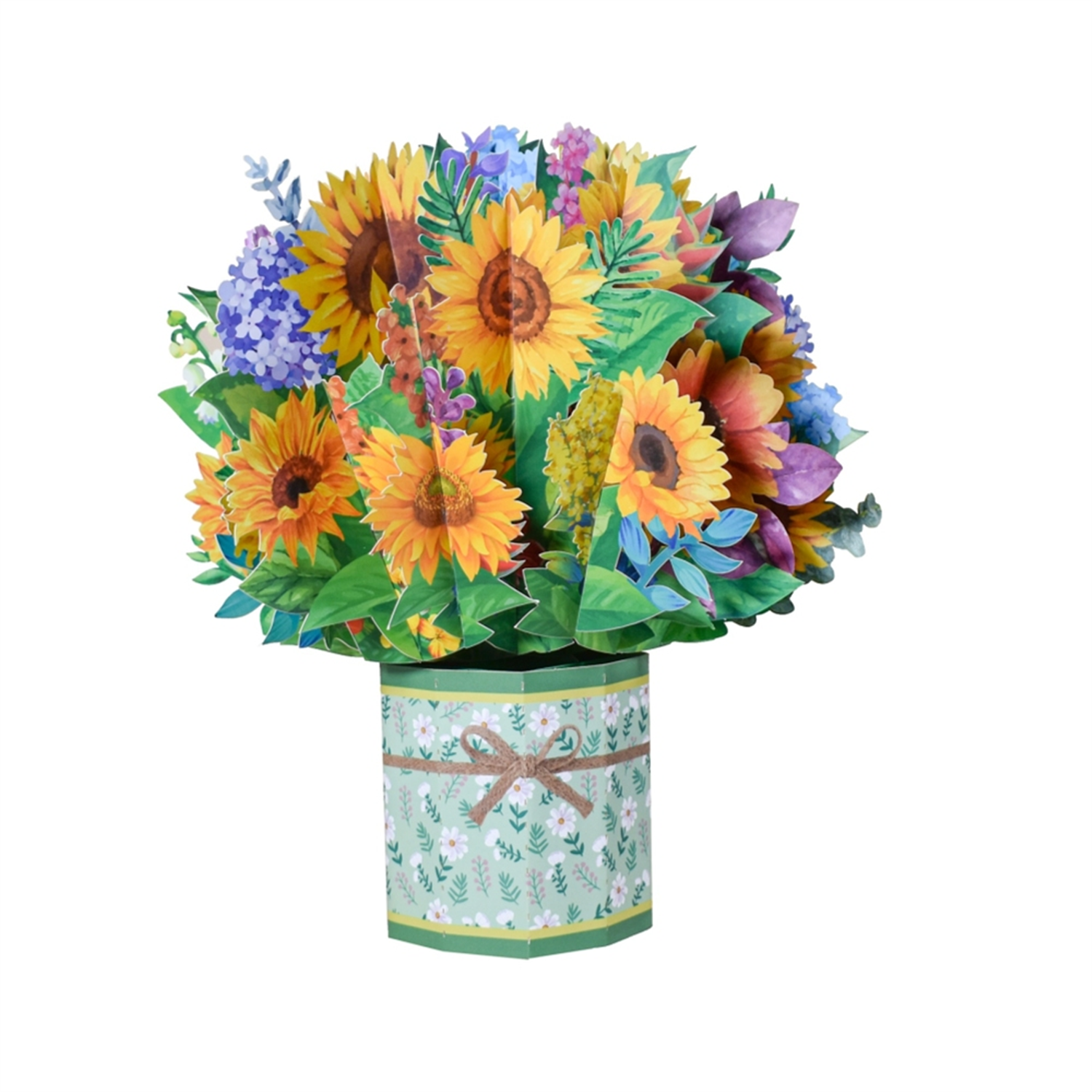Brightfeel Sunflowers Sunshine Bloom 3D Pop - White