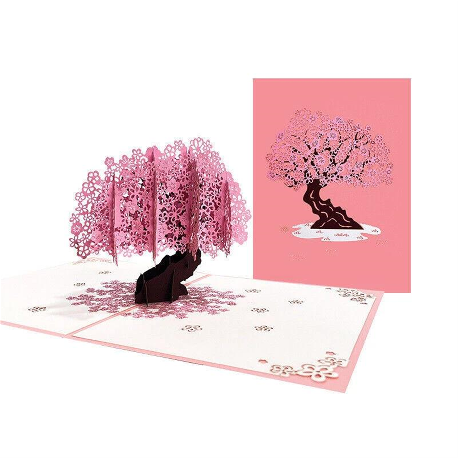 Cherry Blossoms Tree 3D Pop Up Greeting Card - Valentine's Day Anniversary - Image 2