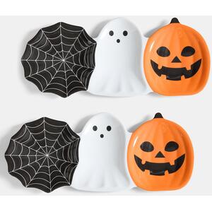OHS Pack of 2 Melamine Halloween Serving Platters