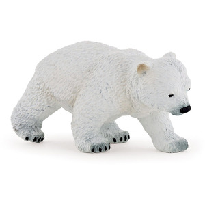 PAPO Wild Animal Kingdom Walking Polar Bear Cub Toy Figure - 50145