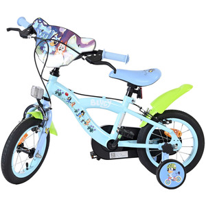 BLUEY 41207UK 12-Inch Boys Children's Bike - Blue/Green