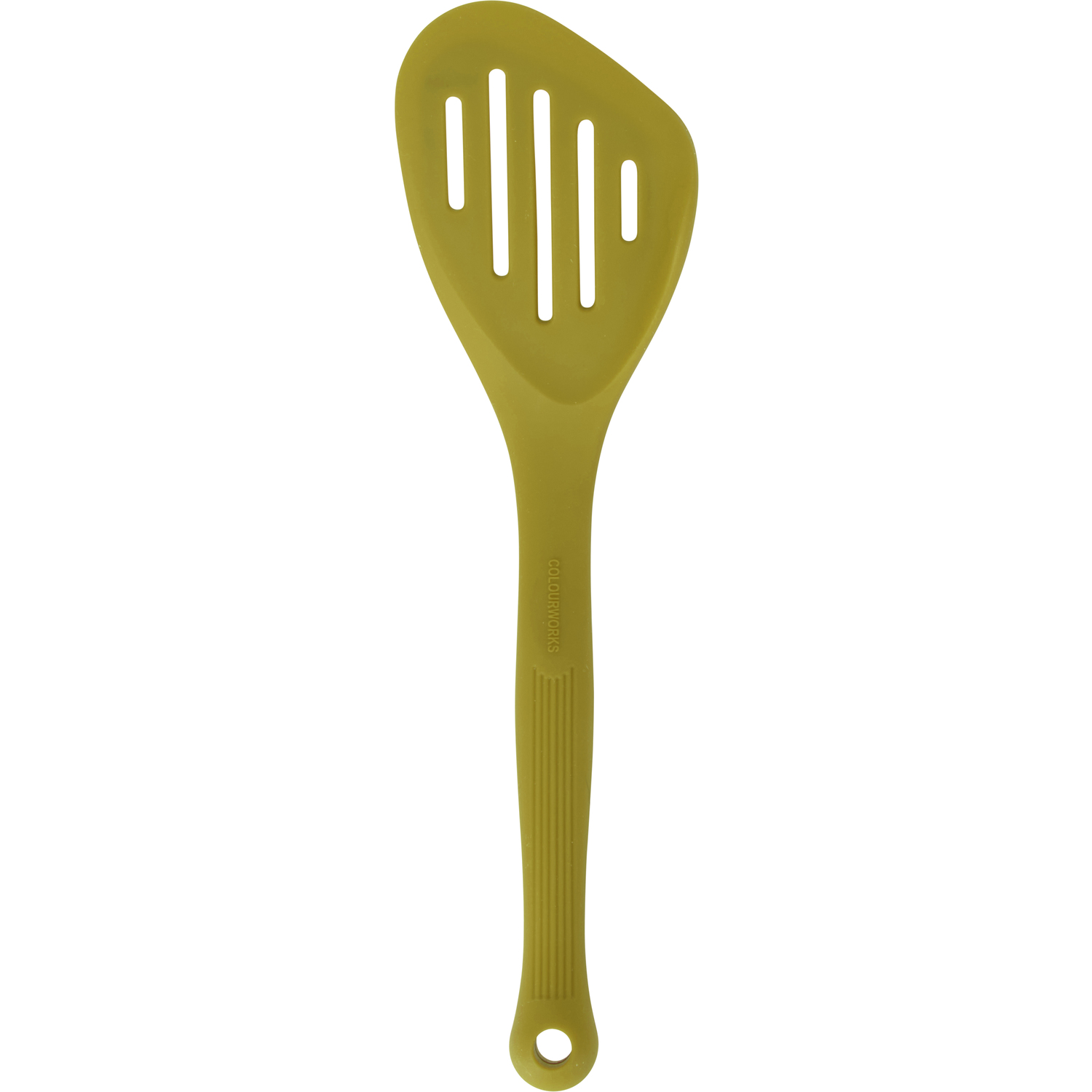 Colourworks Cw Slotted Turner 28Cm Silicone Green - Green