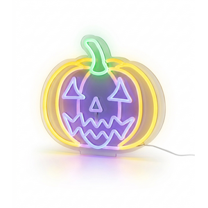 Pegdev Halloween Pumpkin Neon Silhouette Light