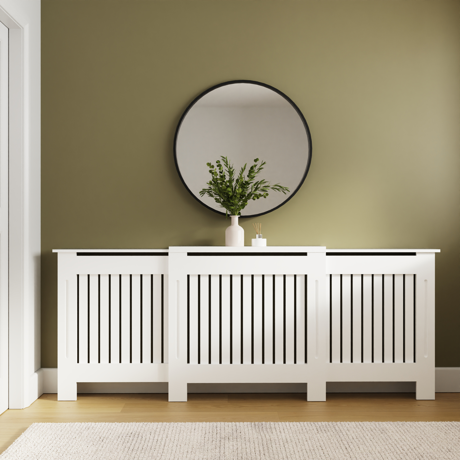 Gfw Harrison Adjustable Radiator Cover - White - Image 4