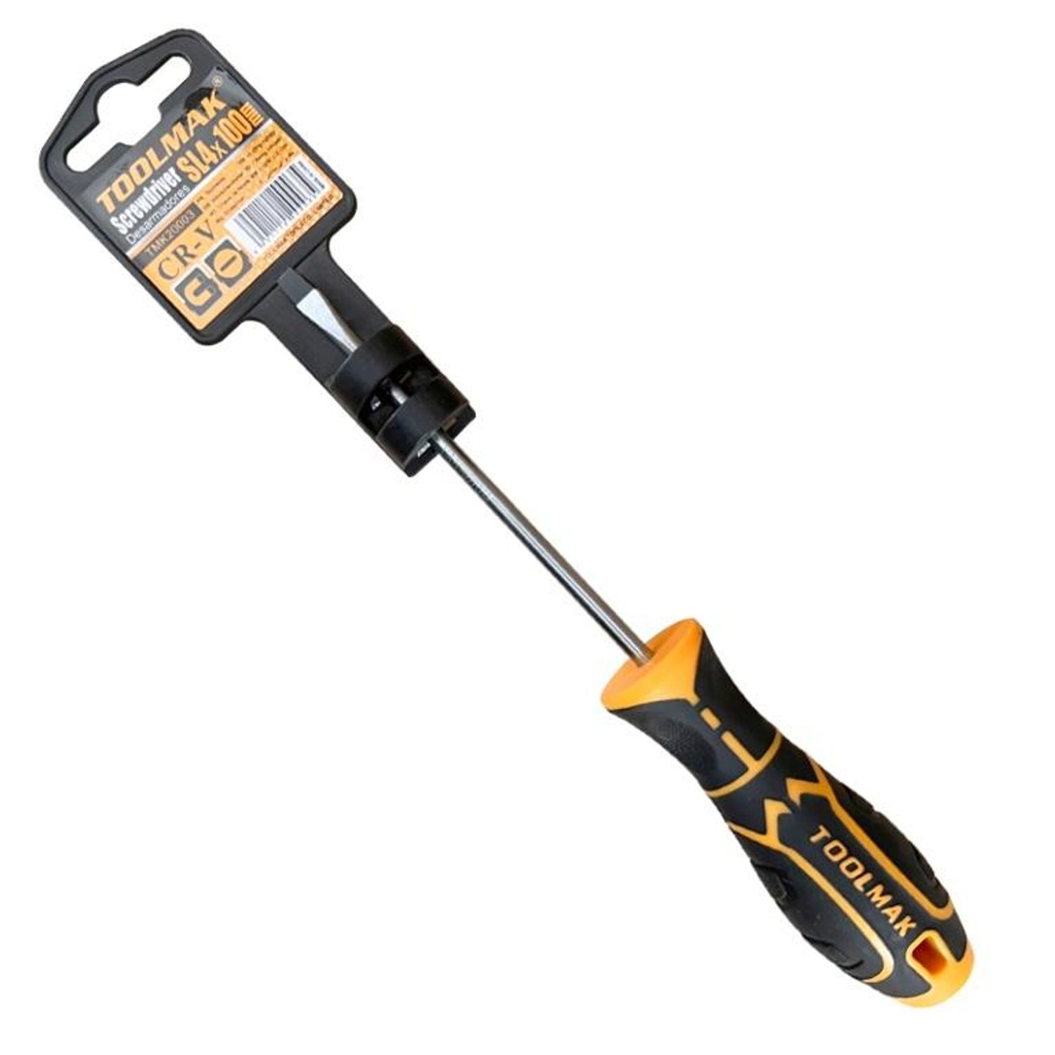 Toolmak Slotted Screwdriver - Black/Orange