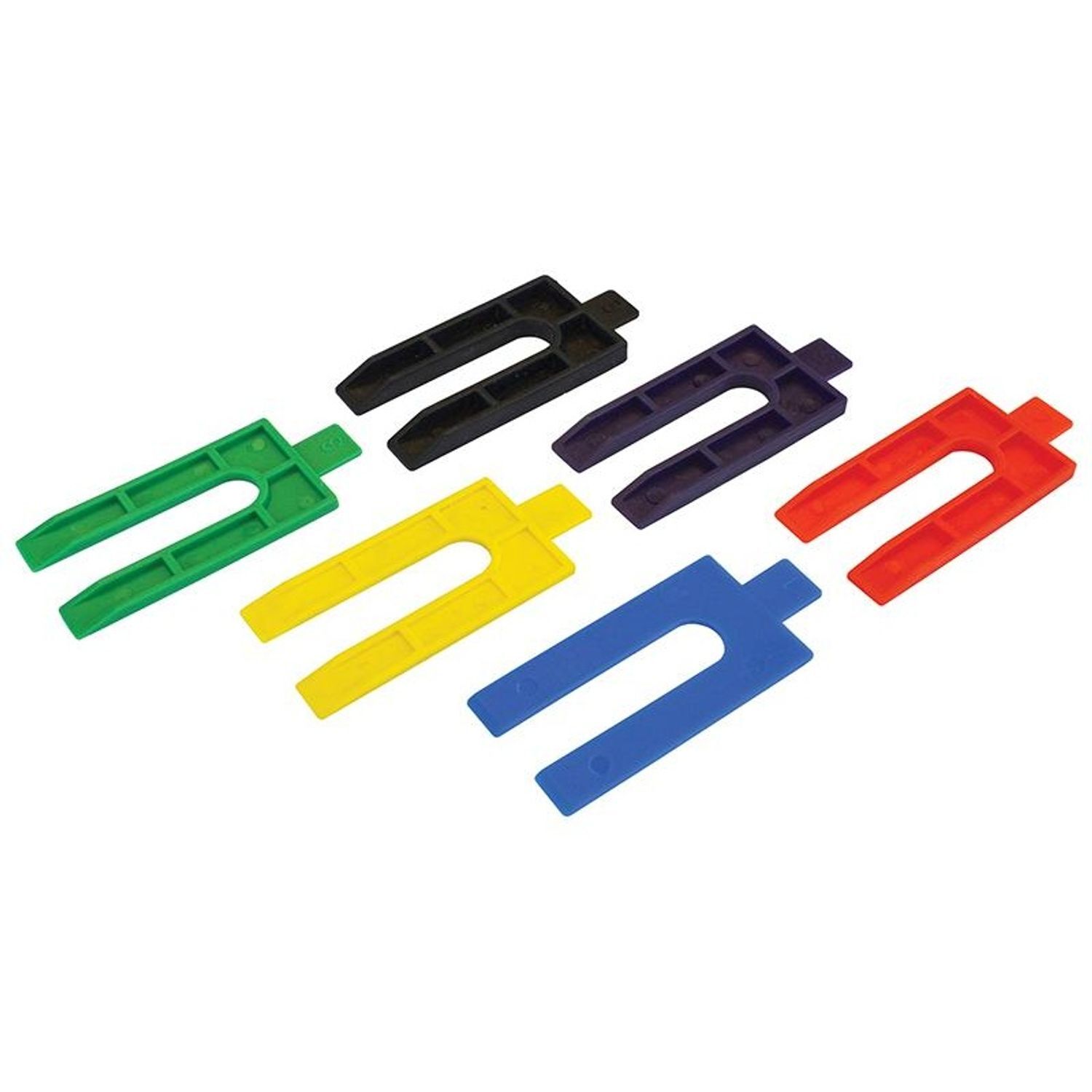 Faithfull Plastic Packing Wedges Mixed (Pack 100) - Multi Colour