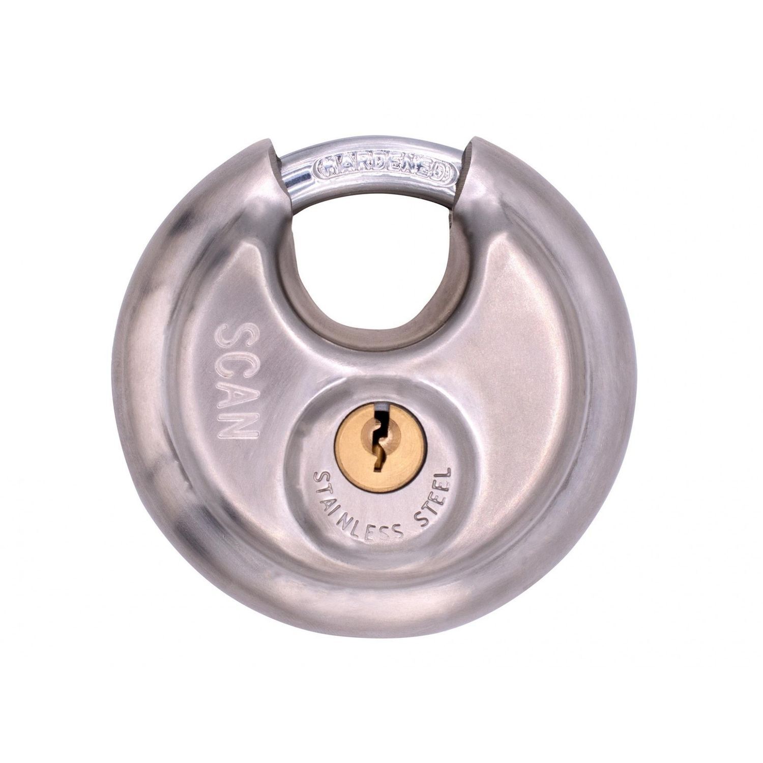Scan Stainless Steel Disk Type Padlock A - Multi Colour
