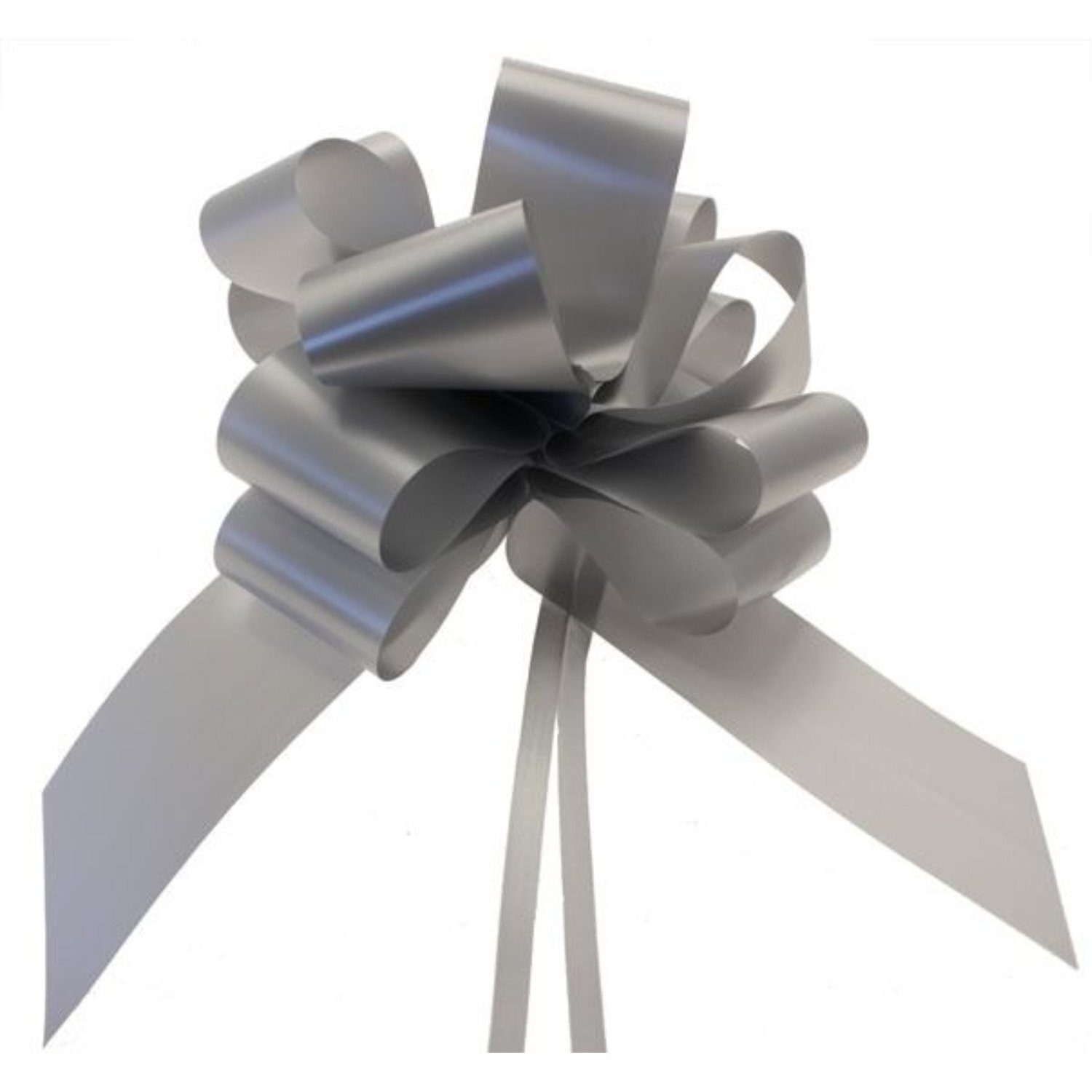  - Pull Bow 50mmSilver Party Decoration - Image 3