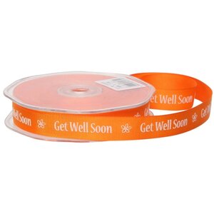 Orange Get Well Soon Ribbon Party Decoration