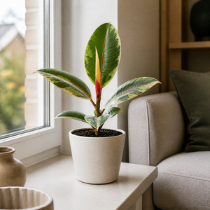 Plants By Post Ficus Belize Pink Rubber Plant B