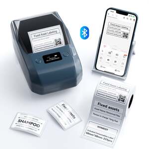 M2_H 300dpi Bluetooth Thermal Transfer Label Printer with Label Roll