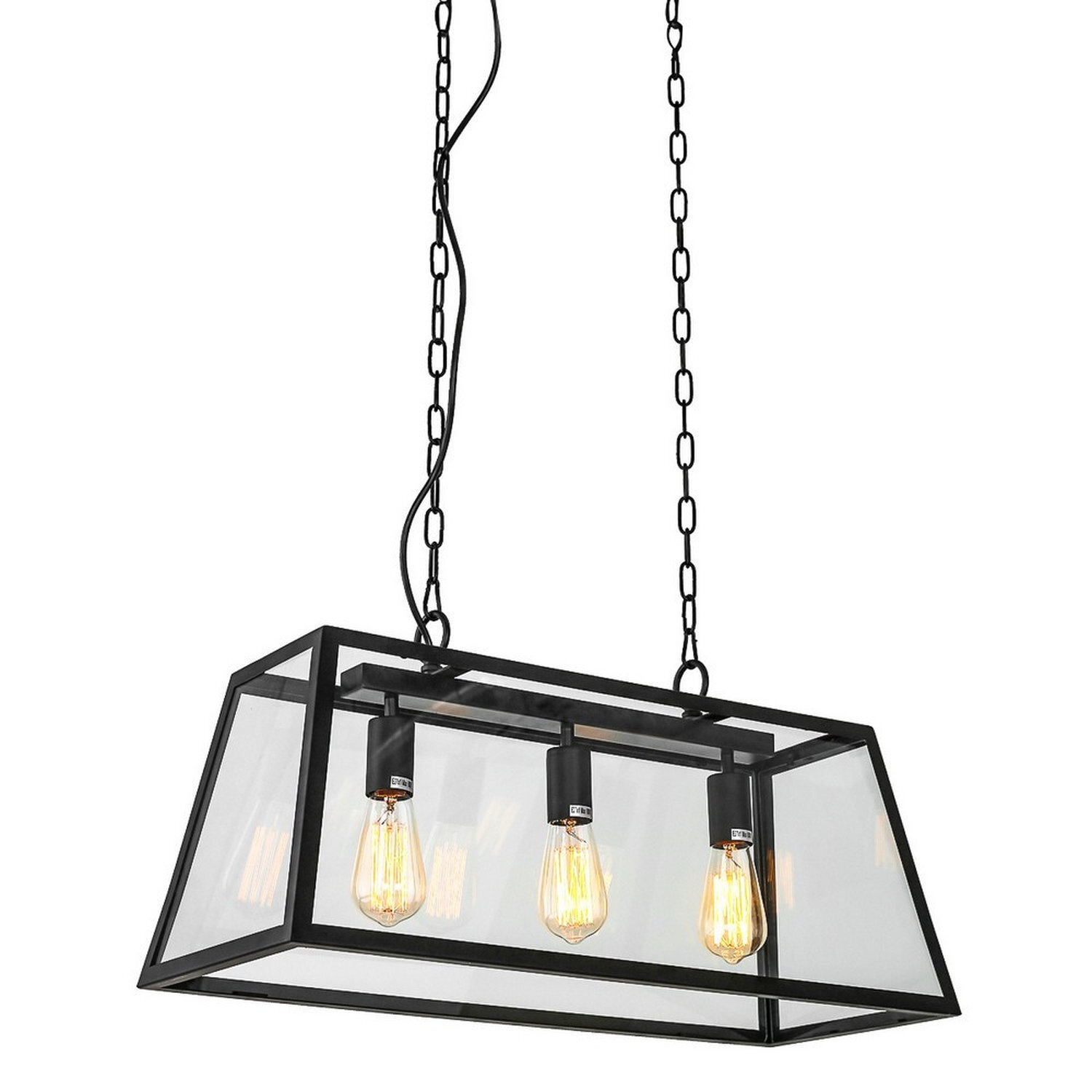Italux Lighting Industrial Pendant Light Black C - Black
