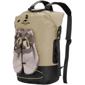 NATUREHIKE Wet and Dry Separation Waterproof Bag - Khaki 20L (without shoes)