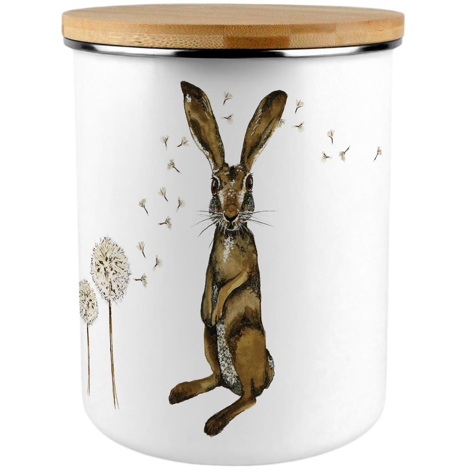 Hare & Dandelions Large Kitchen Storage Canister - Perfect Storage Gift For Her - Image 2