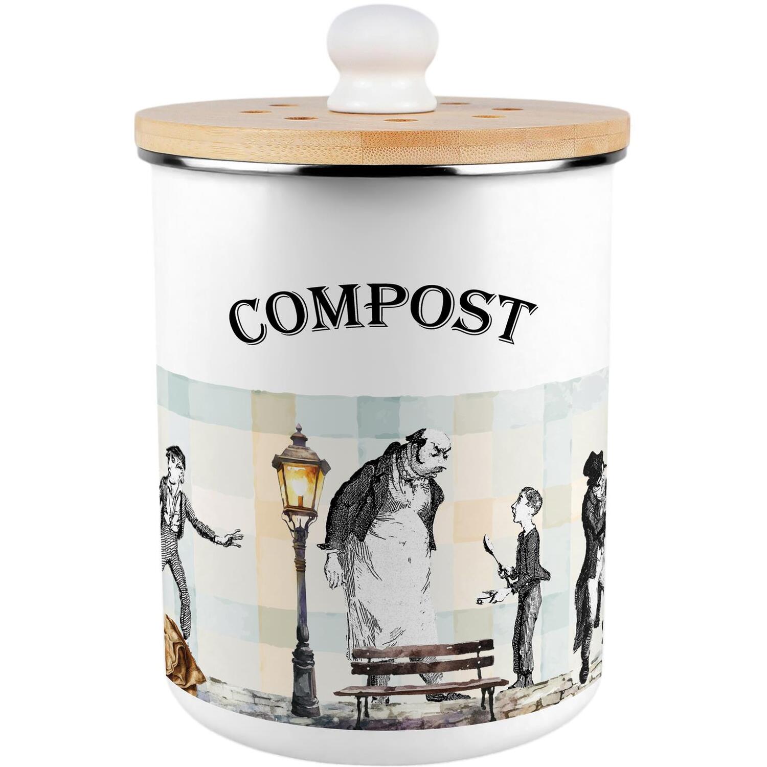 B&Q - Oliver Twist Compost CaddyDecorative Kitchen Food Waste Bin2L - Image 2