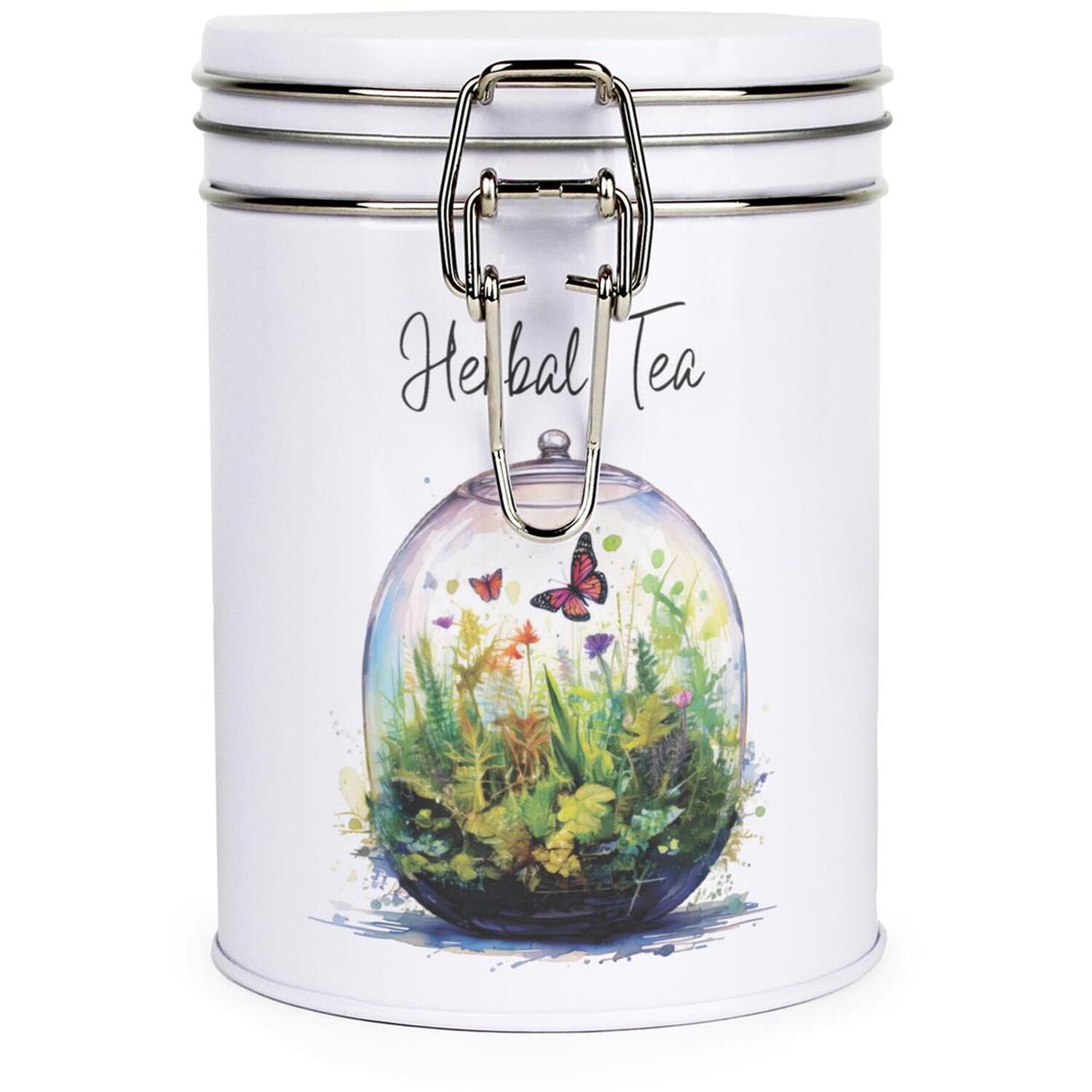 Purely Home Plant Terrariums Clip-Lid Kitchen Storage Canister - Herbal Tea
