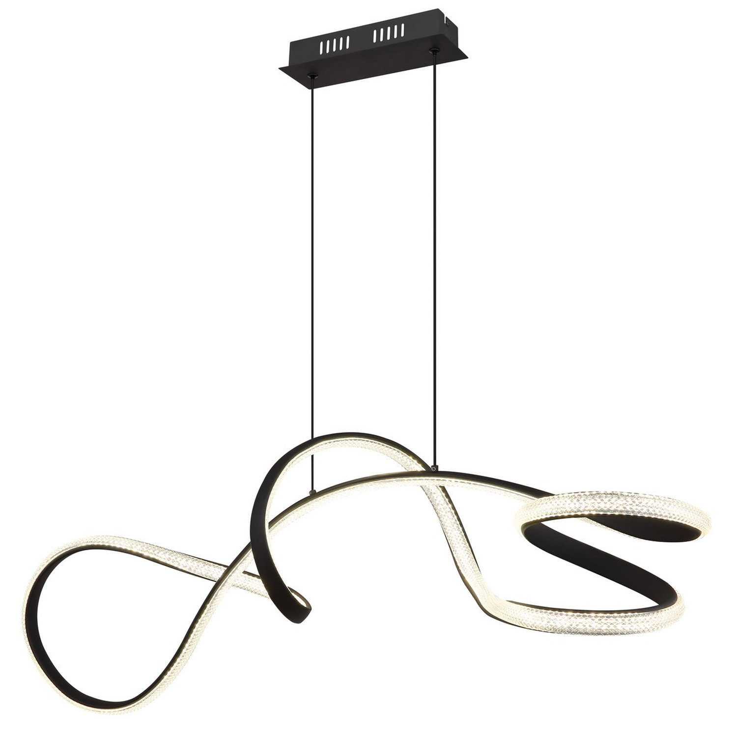 Globo Lighting Swirl Pendant Light Black